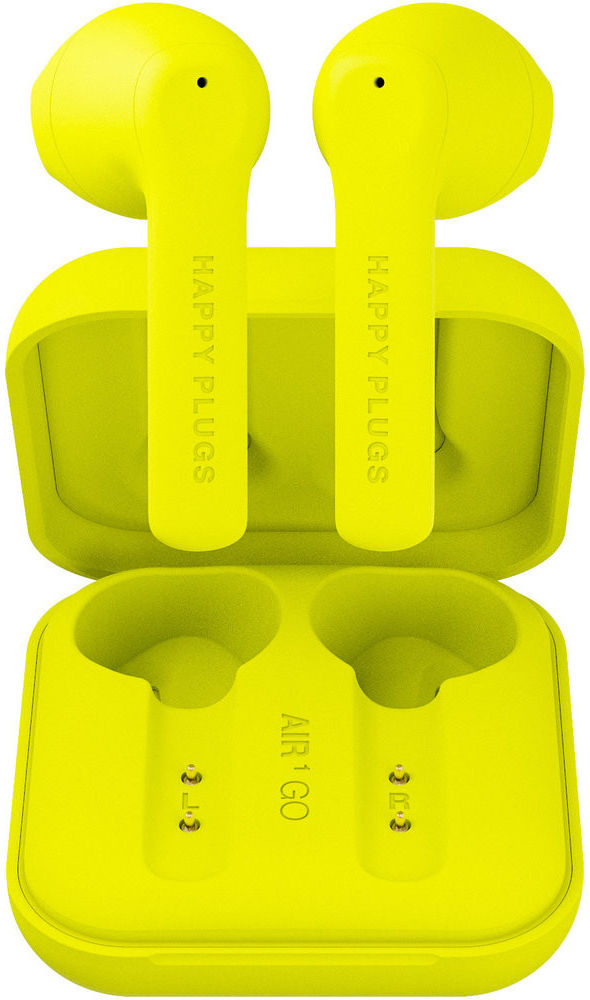 Happy Plugs Air 1 Go Draadloze Bluetooth Oordopjes Geel afbeelding 4