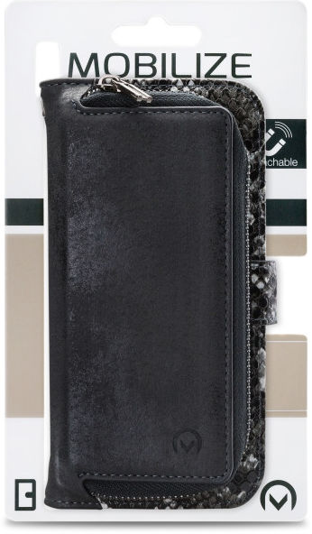 Mobilize Gelly Wallet Zipper Samsung Galaxy S22 Hoesje Black Snake afbeelding 7