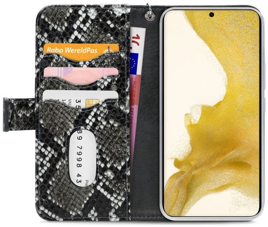Mobilize Gelly Wallet Zipper Samsung Galaxy S22 Hoesje Black Snake afbeelding 4