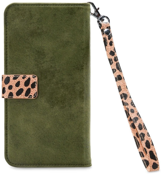 Mobilize Gelly Wallet Zipper Samsung Galaxy S22 Hoesje Olive Leopard afbeelding 6