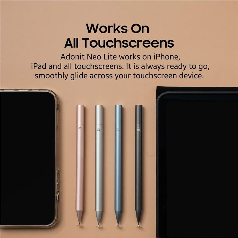 Adonit Neo Lite Nauwkeurige Universele / Passieve Disc-Tip Stylus Pen Zwart afbeelding 5