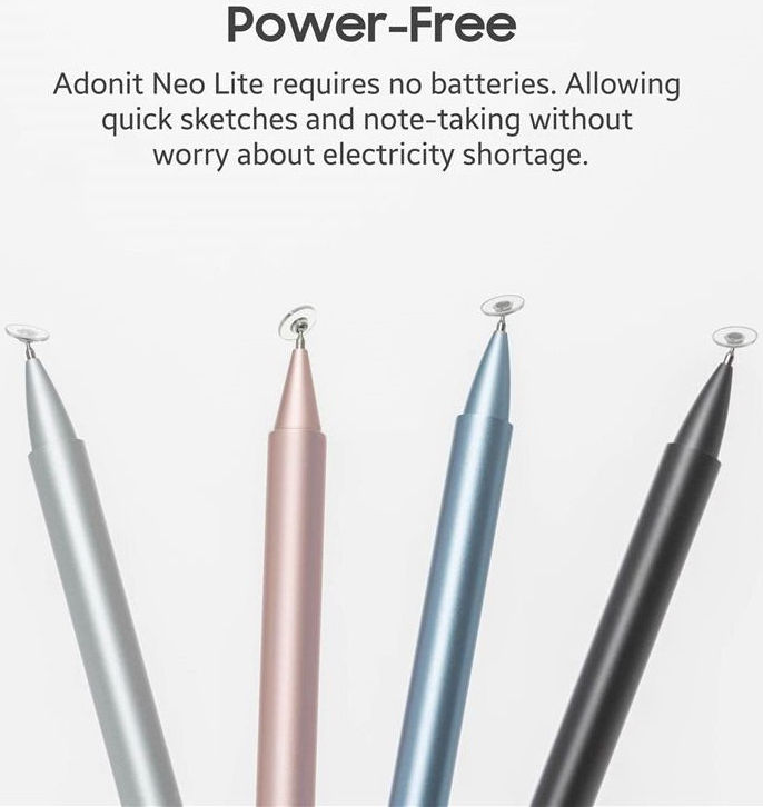 Adonit Neo Lite Nauwkeurige Universele / Passieve Disc-Tip Stylus Pen Zwart afbeelding 8