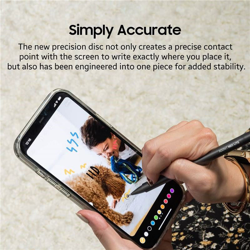 Adonit Neo Lite Nauwkeurige Stylus Pen Universeel Zilver afbeelding 5