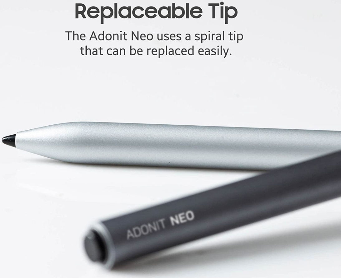 Adonit Neo iPad Stylus Pen Herlaadbaar Native Palm Rejection Zilver afbeelding 7