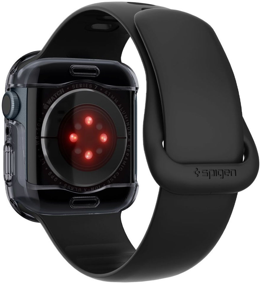 Spigen Ultra Hybrid Apple Watch 7 / 8 41MM Hoesje Full Screen Grijs afbeelding 13