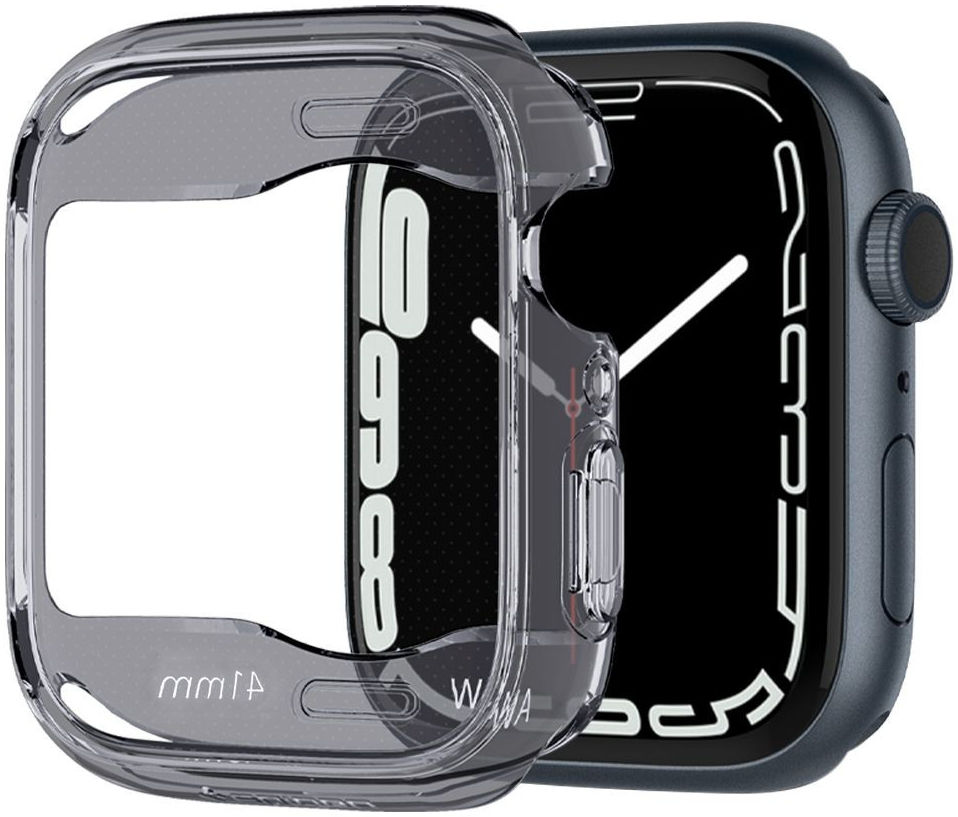 Spigen Ultra Hybrid Apple Watch 7 / 8 41MM Hoesje Full Screen Grijs afbeelding 2