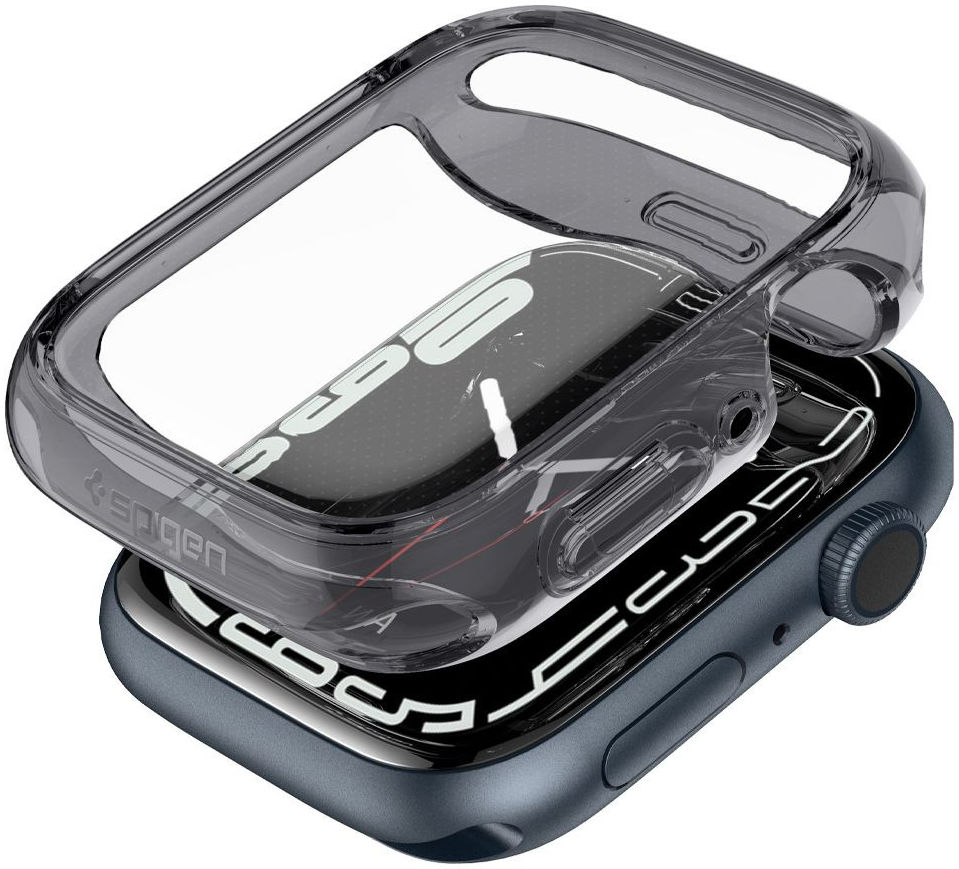 Spigen Ultra Hybrid Apple Watch 7 / 8 41MM Hoesje Full Screen Grijs afbeelding 3