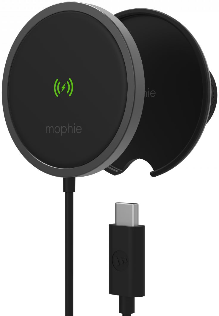 Mophie Snap+ Telefoonhouder Auto met MagSafe Lader Luchtrooster Zwart afbeelding 8