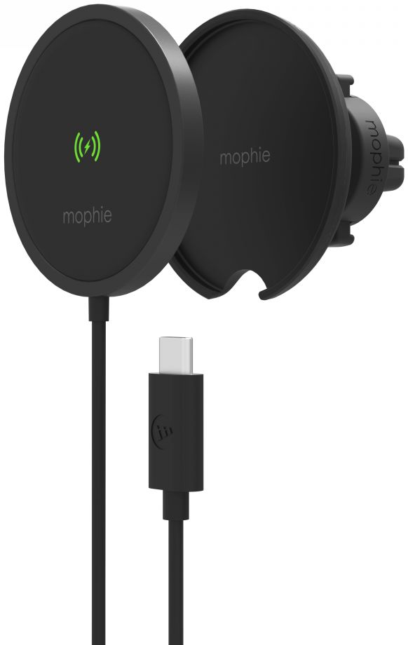 Mophie Snap+ Telefoonhouder Auto met MagSafe Lader Luchtrooster Zwart afbeelding 9