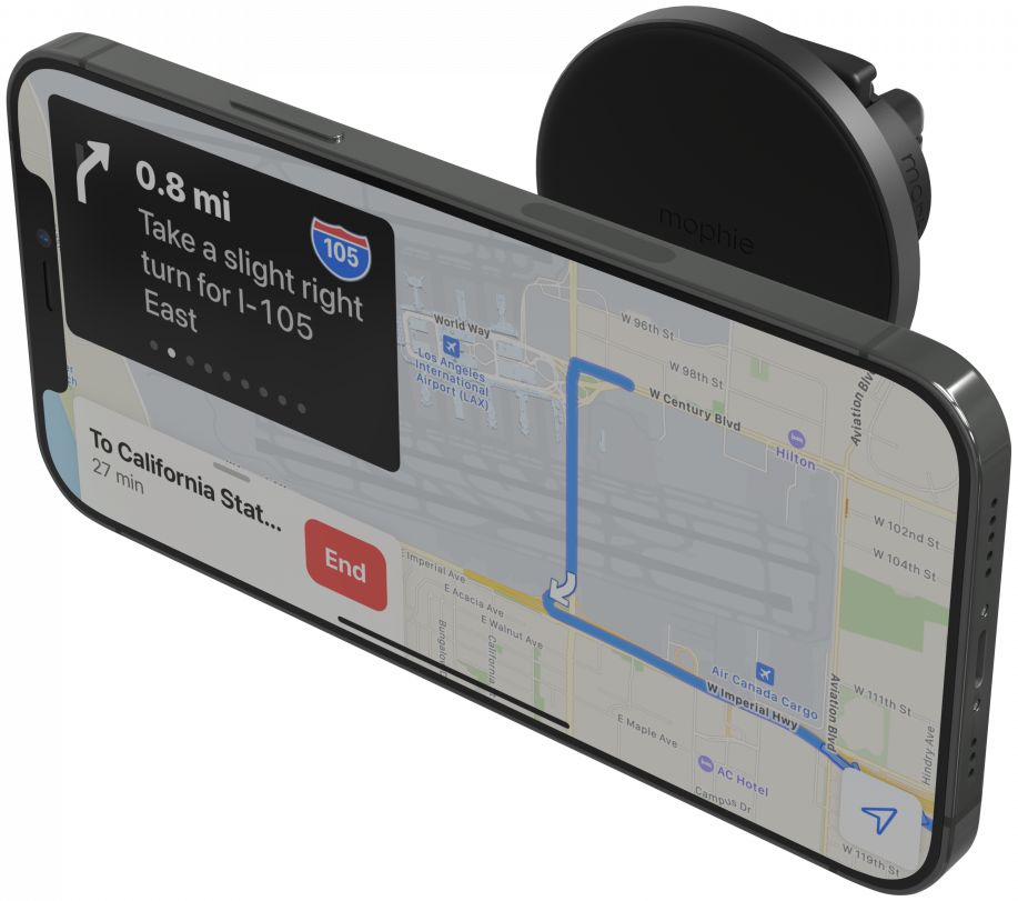 Mophie Snap Telefoonhouder Auto met MagSafe Ventilatierooster Zwart afbeelding 3