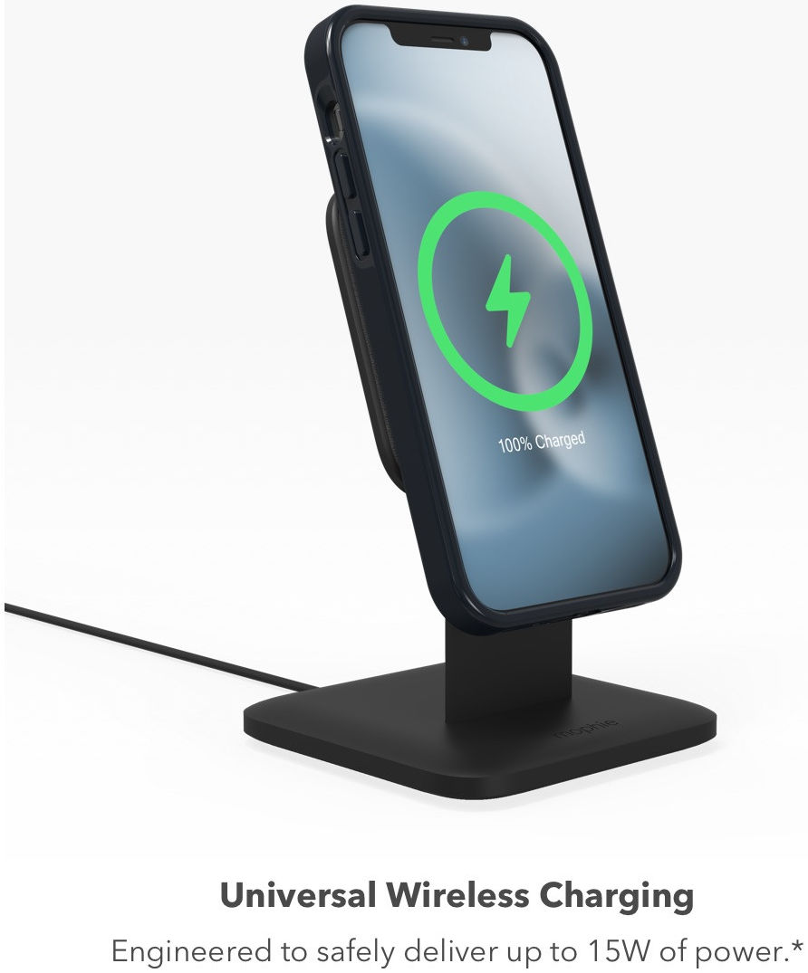 Mophie Snap+ Wireless Stand Bureauhouder 15W met MagSafe Snelladen afbeelding 5
