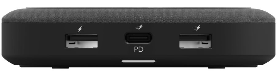 Mophie Wireless Charging Hub met USB-C en USB-A Poorten Zwart afbeelding 9