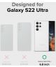 Ringke Folio Signature EZ Strap Samsung Galaxy S22 Ultra Hoesje Zwart