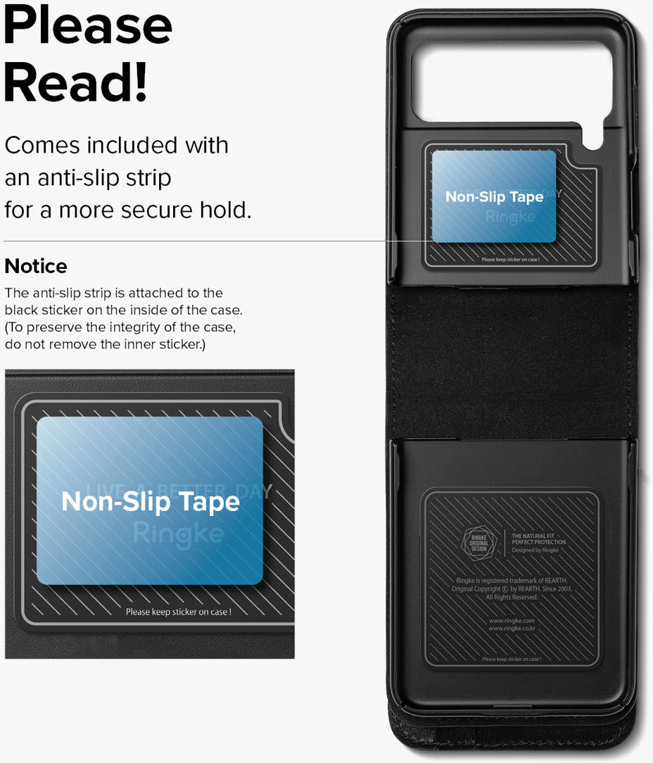 Ringke Folio Signature Wallet Samsung Galaxy Z Flip 3 Hoesje Zwart afbeelding 9