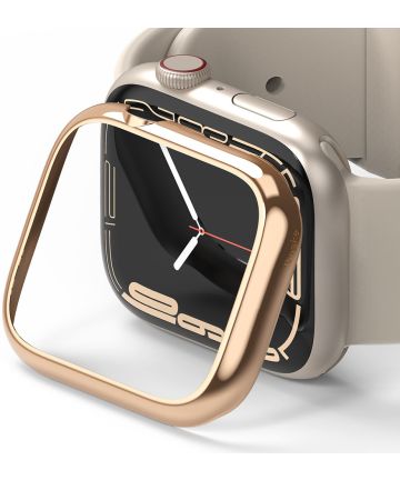 Ringke Bezel Styling - Apple Watch 7 / 8 / 9 45MM - Randbeschermer - Goud Cases