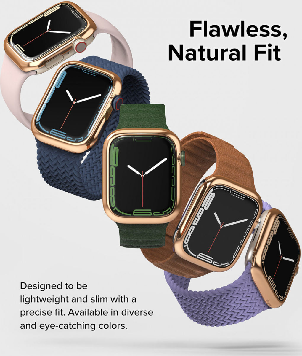 Ringke Bezel Styling - Apple Watch 7 / 8 / 9 45MM - Randbeschermer - Goud afbeelding 3