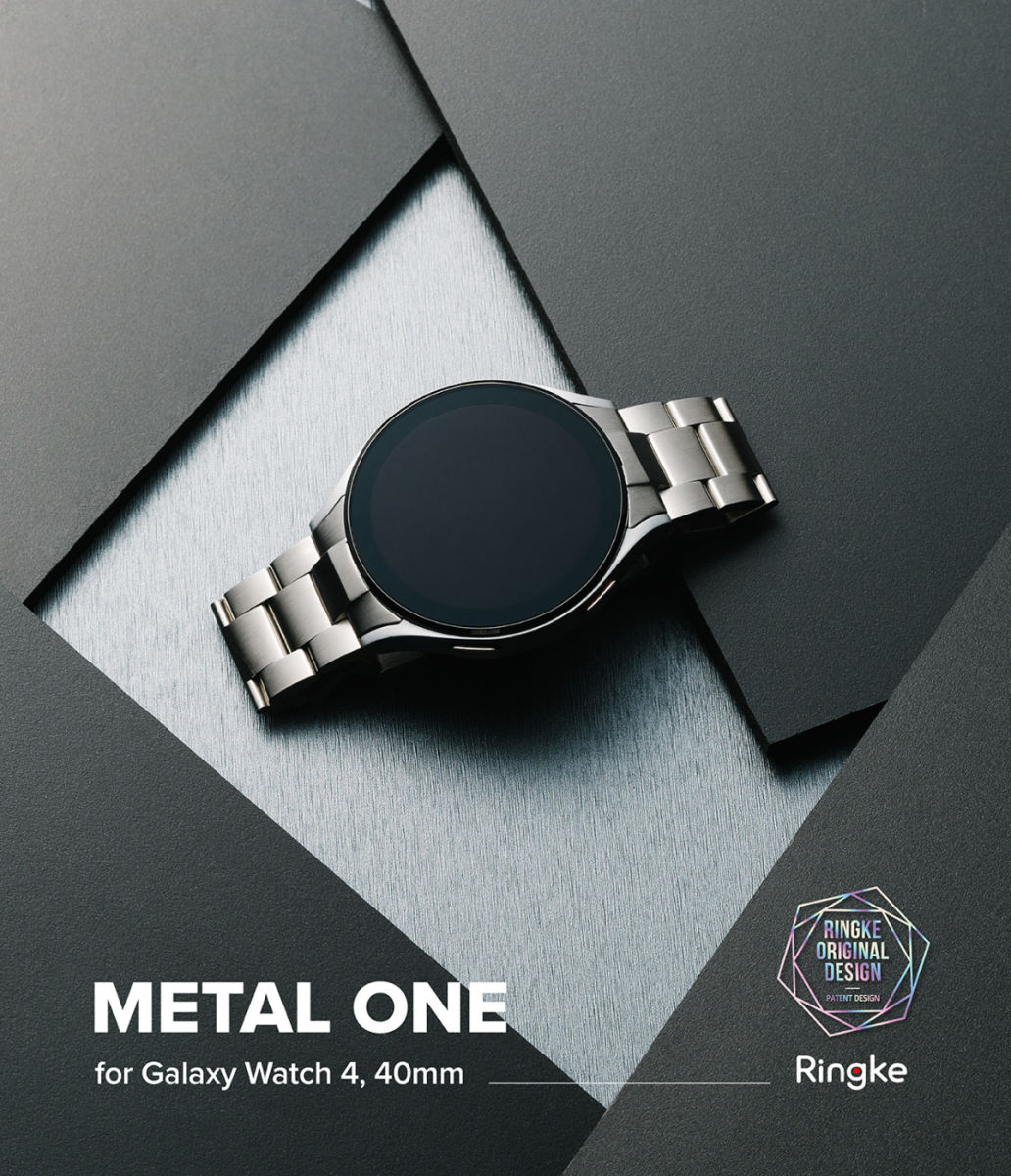Ringke Metal One Samsung Galaxy Watch 4 40MM Bandje RVS Zwart afbeelding 2