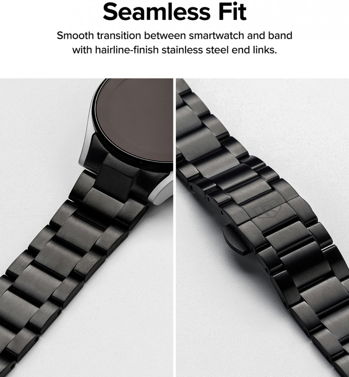 Ringke Metal One Samsung Galaxy Watch 4 40MM Bandje RVS Zwart afbeelding 7