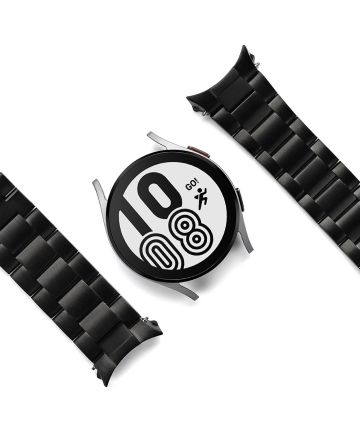 Ringke Metal One Samsung Galaxy Watch 4 44MM Bandje RVS Zwart Bandjes