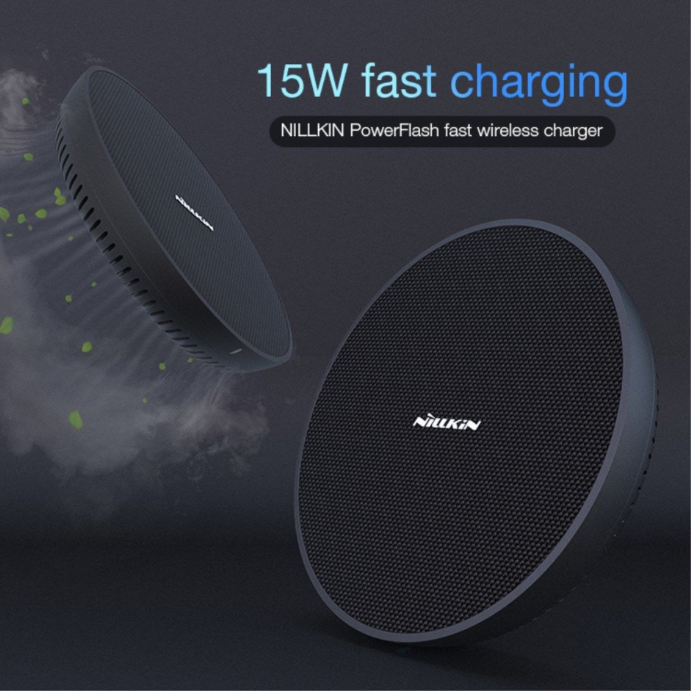 Nillkin Power Flash Fast Charge 15W Draadloze Oplader Zwart afbeelding 4