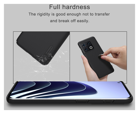 Nillkin Super Frosted Shield OnePlus 10 Pro Hoesje Back Cover Zwart afbeelding 10
