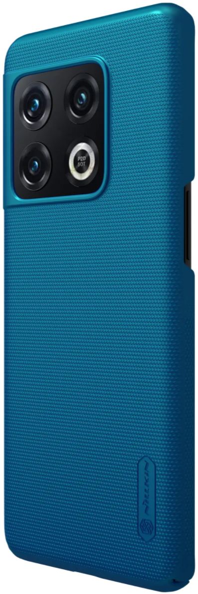 Nillkin Super Frosted Shield OnePlus 10 Pro Hoesje Back Cover Blauw afbeelding 4