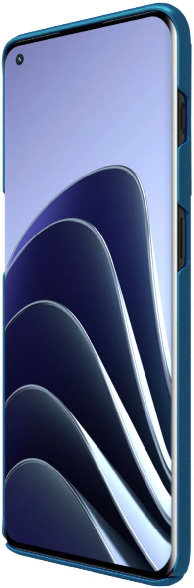 Nillkin Super Frosted Shield OnePlus 10 Pro Hoesje Back Cover Blauw afbeelding 5