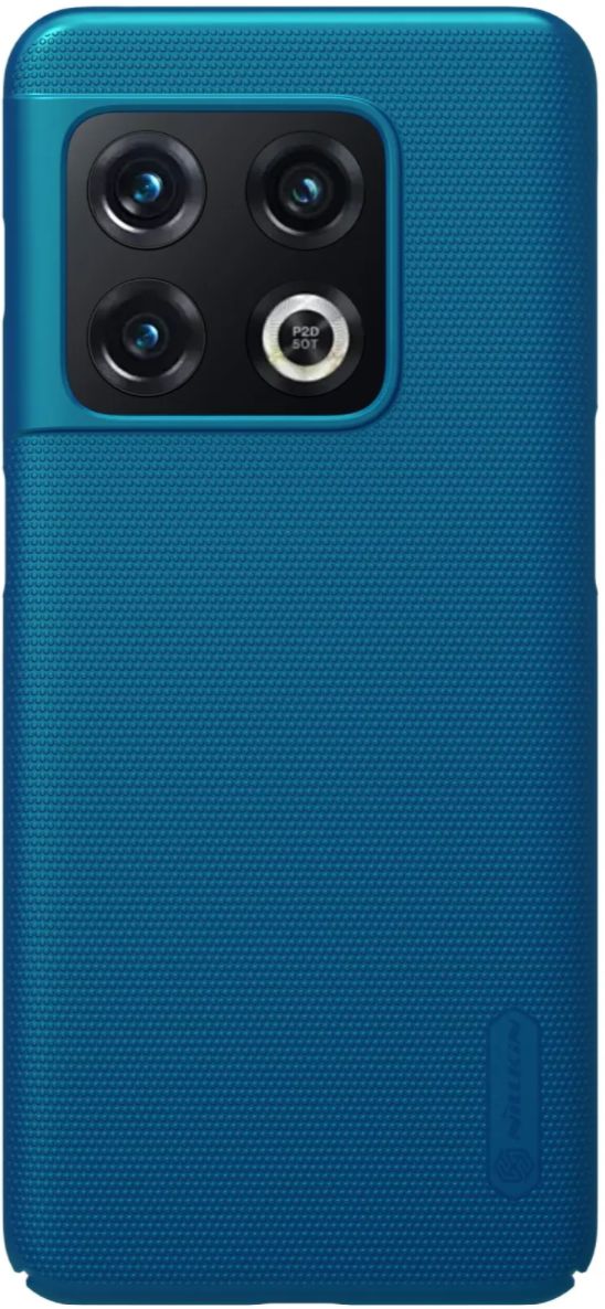 Nillkin Super Frosted Shield OnePlus 10 Pro Hoesje Back Cover Blauw afbeelding 2