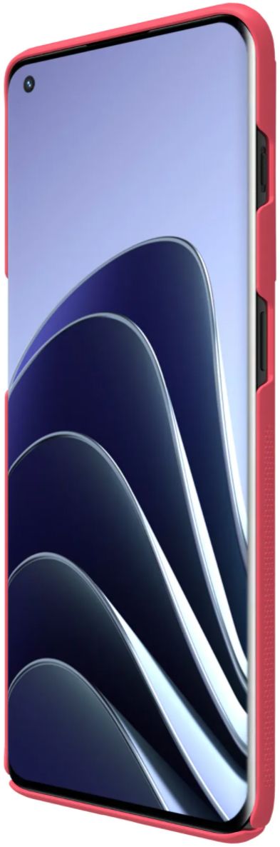 Nillkin Super Frosted Shield OnePlus 10 Pro Hoesje Back Cover Rood afbeelding 5
