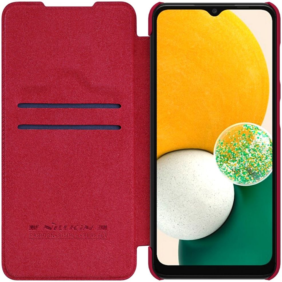 Nillkin Qin Samsung Galaxy A13 5G / A04s Hoesje Wallet Book Case Rood afbeelding 1