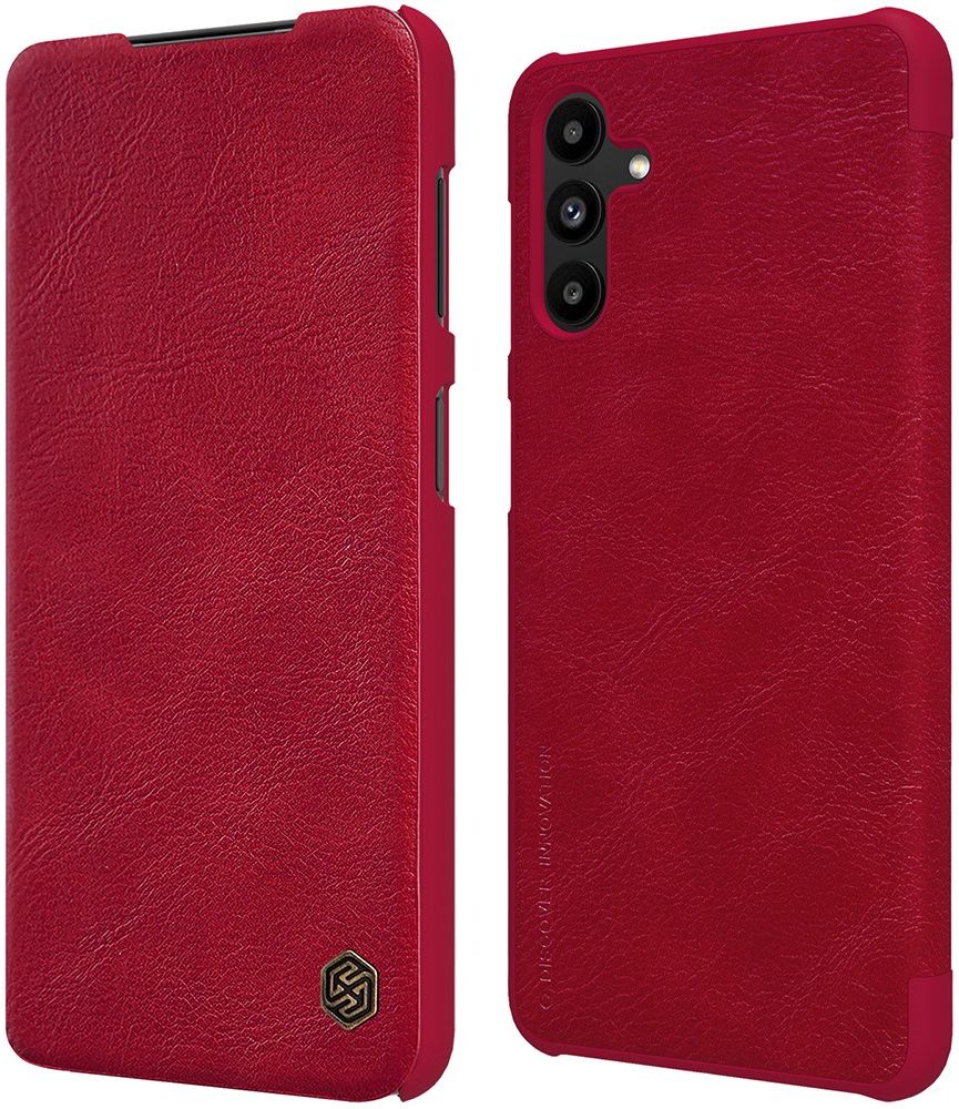 Nillkin Qin Samsung Galaxy A13 5G / A04s Hoesje Wallet Book Case Rood afbeelding 2