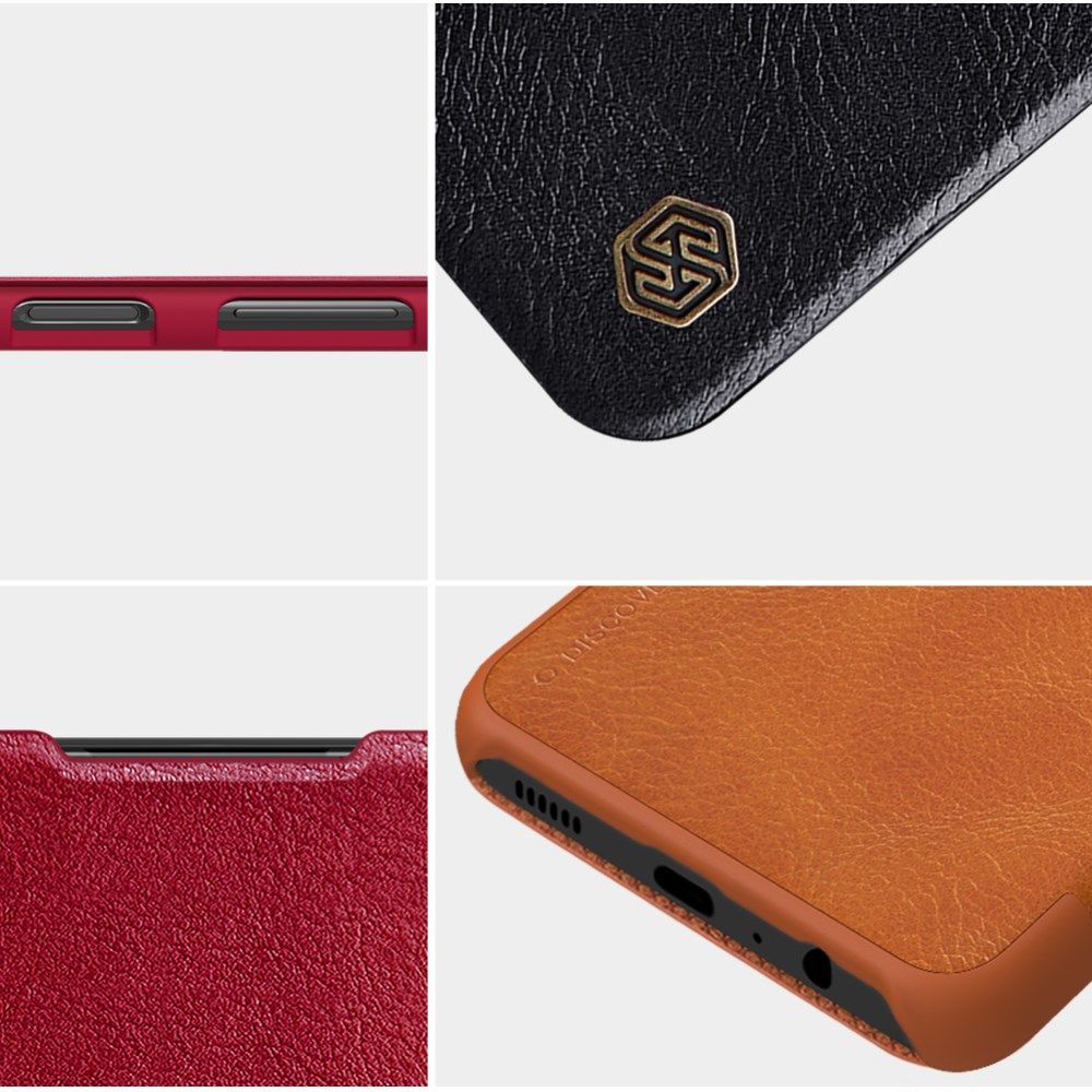Nillkin Qin Samsung Galaxy A13 5G / A04s Hoesje Wallet Book Case Rood afbeelding 8