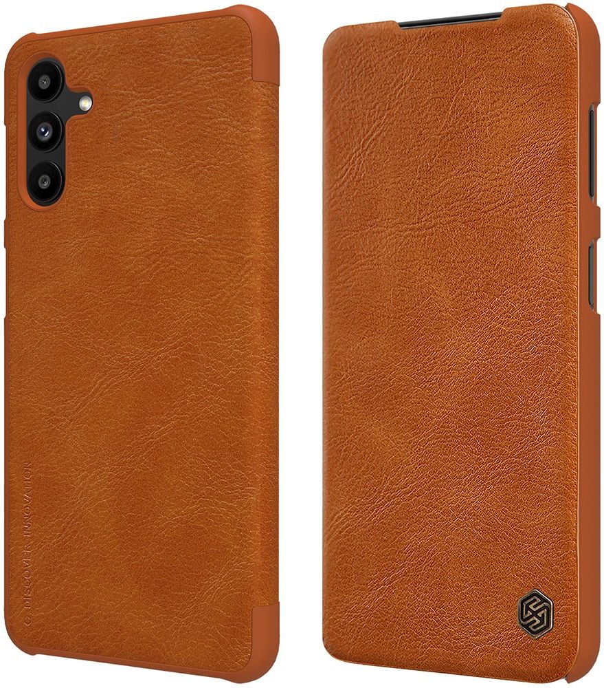Nillkin Qin Samsung Galaxy A13 5G / A04s Hoesje Wallet Book Case Bruin afbeelding 2