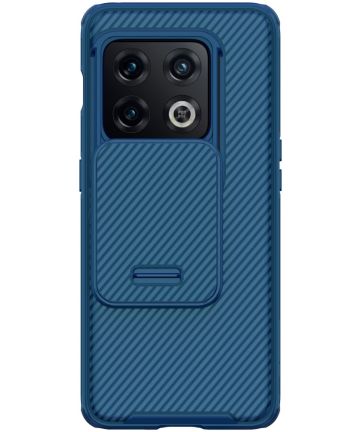 Nillkin CamShield OnePlus 10 Pro Hoesje met Camera Slider Blauw Hoesjes