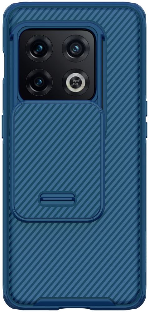 Nillkin CamShield OnePlus 10 Pro Hoesje met Camera Slider Blauw afbeelding 1