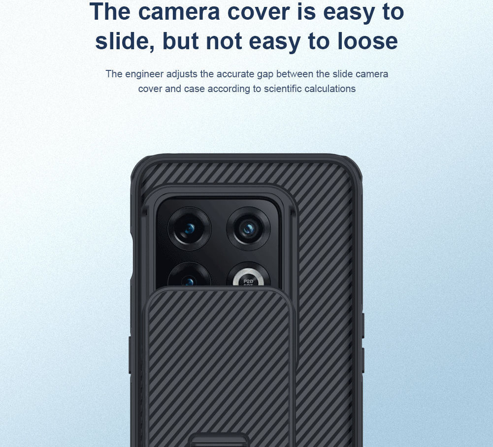 Nillkin CamShield OnePlus 10 Pro Hoesje met Camera Slider Blauw afbeelding 5
