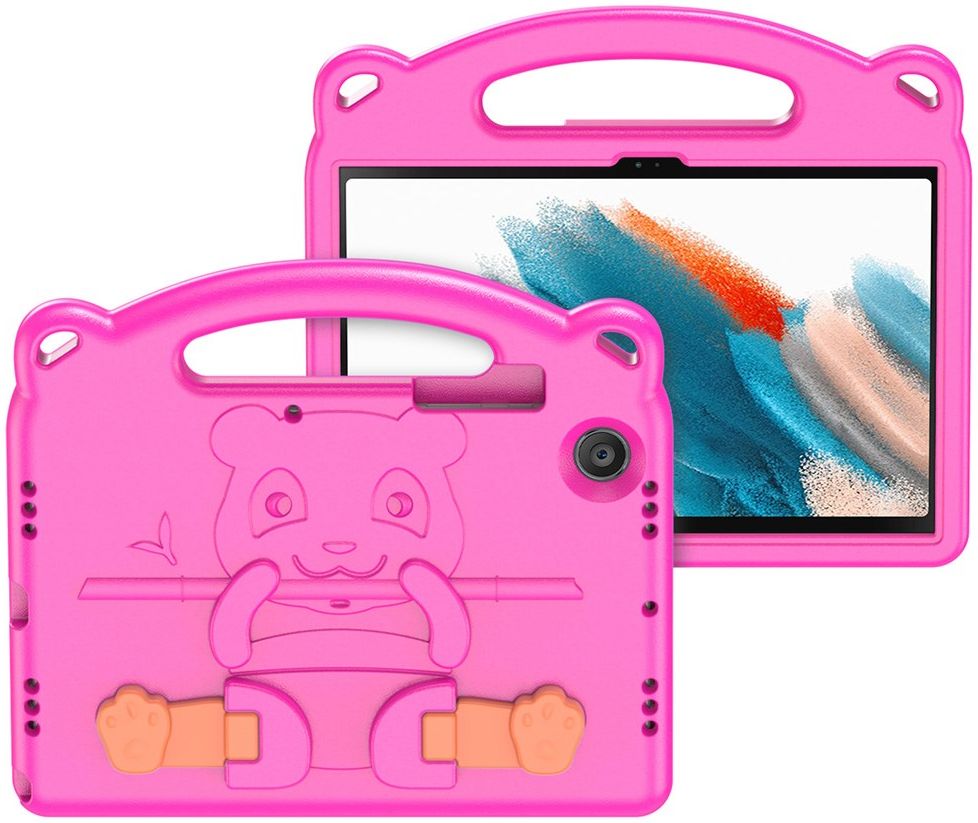 Ducis Panda Samsung Galaxy A8 Kinder Tablethoes Roze | GSMpunt.nl