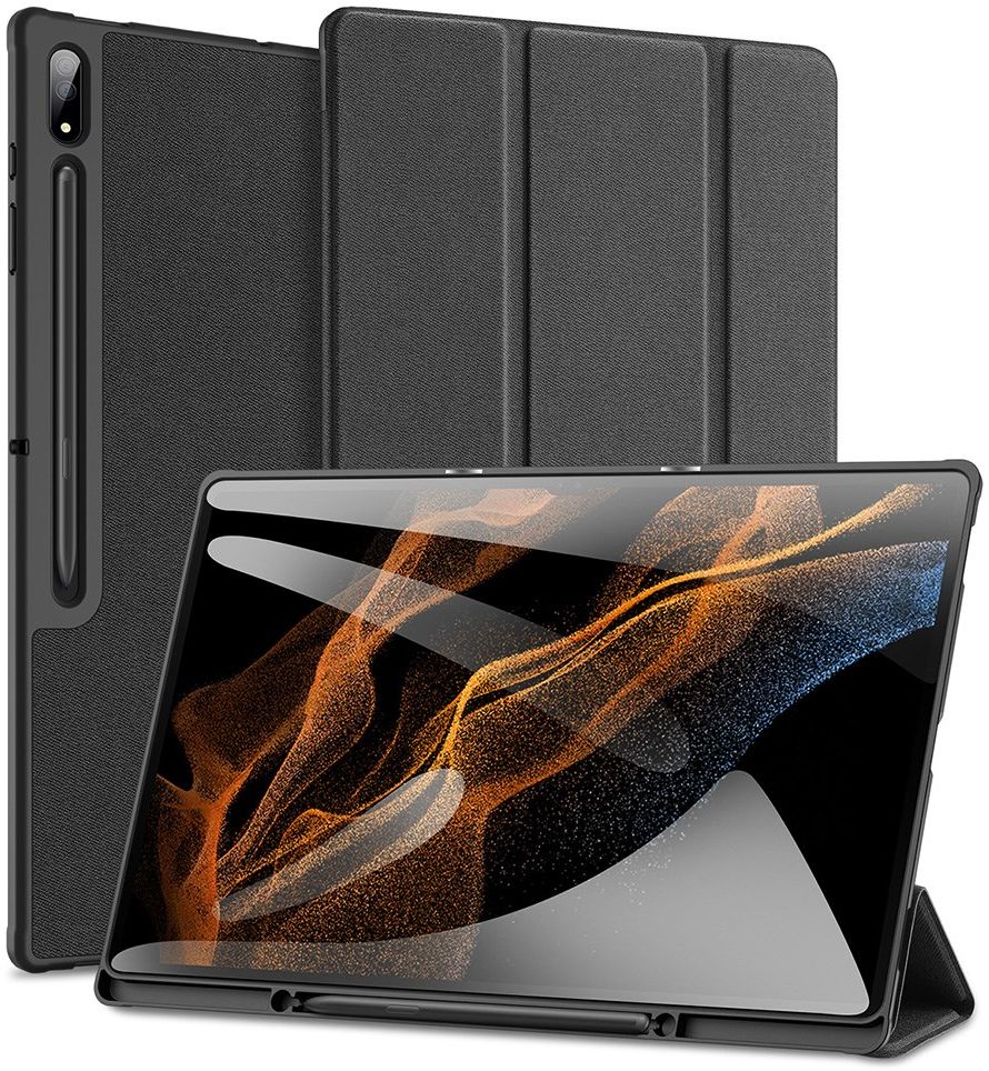 Dux Ducis Domo Samsung Galaxy Tab S8 Ultra Hoes Book Case Zwart afbeelding 2