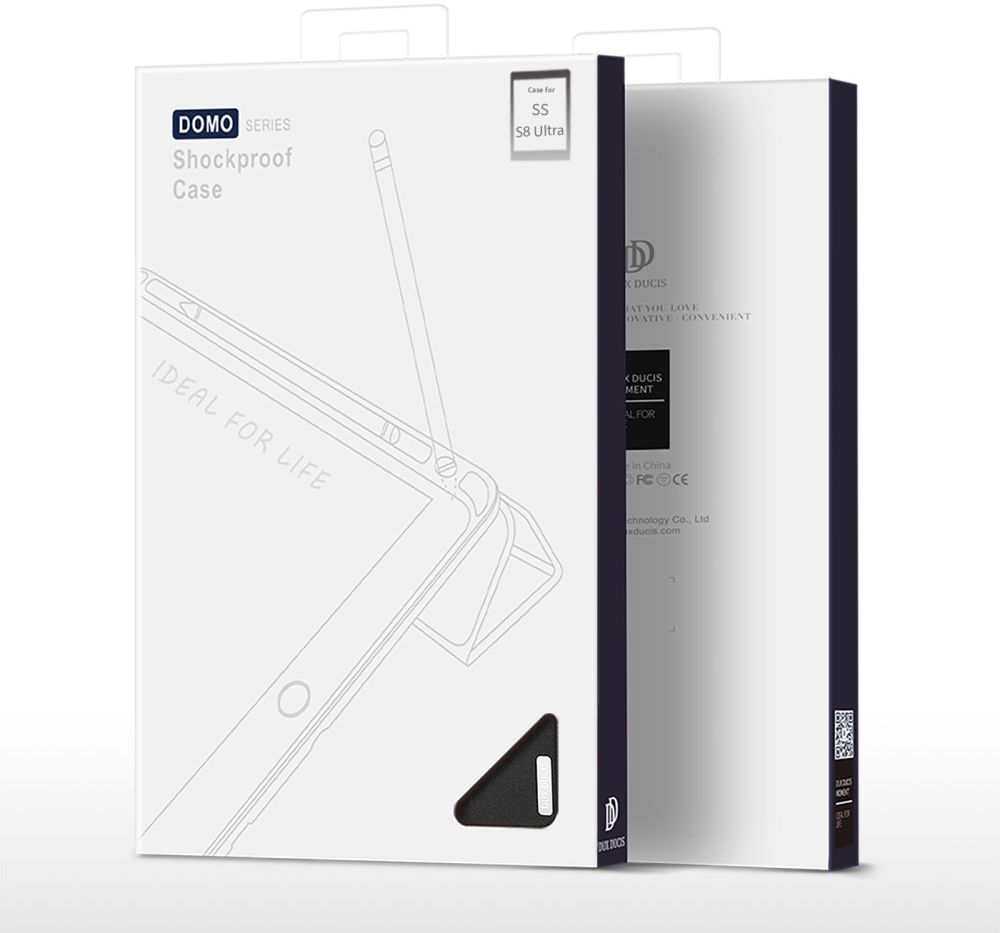 Dux Ducis Domo Samsung Galaxy Tab S8 Ultra Hoes Book Case Zwart afbeelding 12