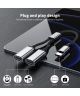 4Smarts 2-In-1 USB-C naar USB-C Gevlochten Kabel 20 CM Grijs