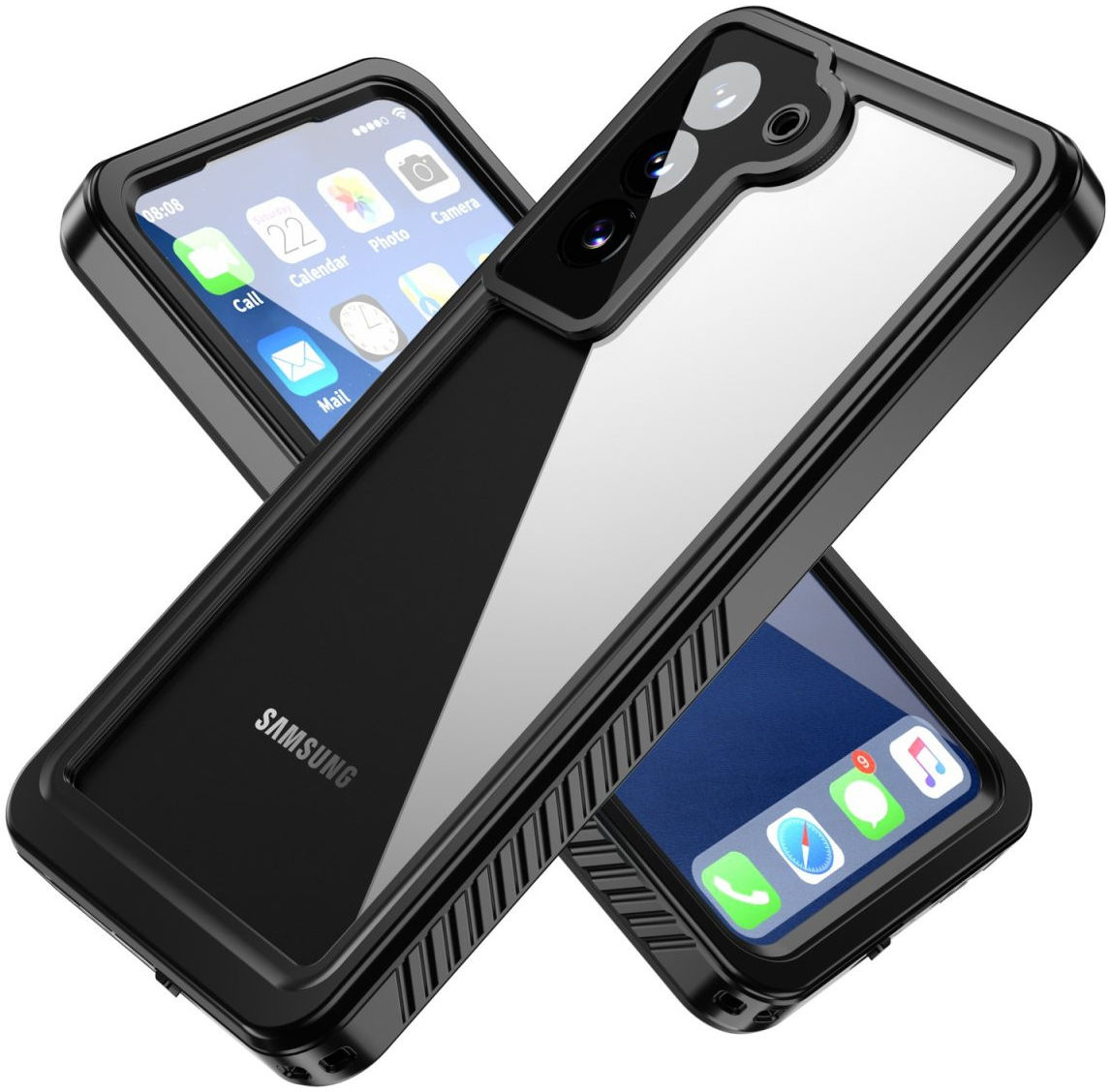 4smarts Rugged Active Pro STARK Samsung Galaxy S22 Hoesje Zwart afbeelding 2