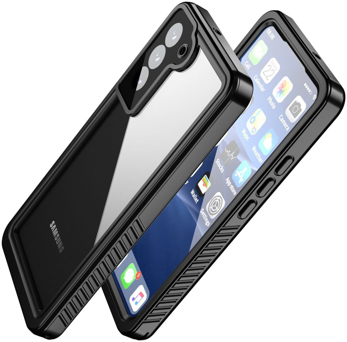 4smarts Rugged Active Pro STARK Samsung Galaxy S22 Hoesje Zwart afbeelding 3