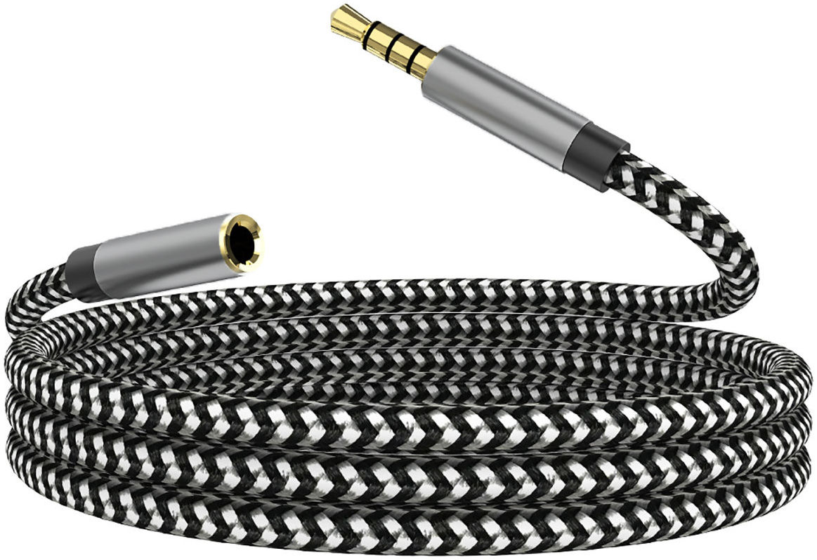 4Smarts Stereo Audio 3.5mm Aux Jack Verlengkabel 1 Meter Zwart afbeelding 8