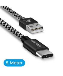 Dux Ducis Fast Charging 2.1A USB-C Oplaad Kabel 5 Meter afbeelding
