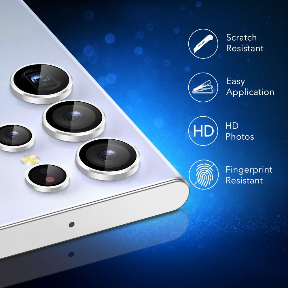 ESR Samsung Galaxy S22 Ultra Camera Lens Protector Zwart afbeelding 4
