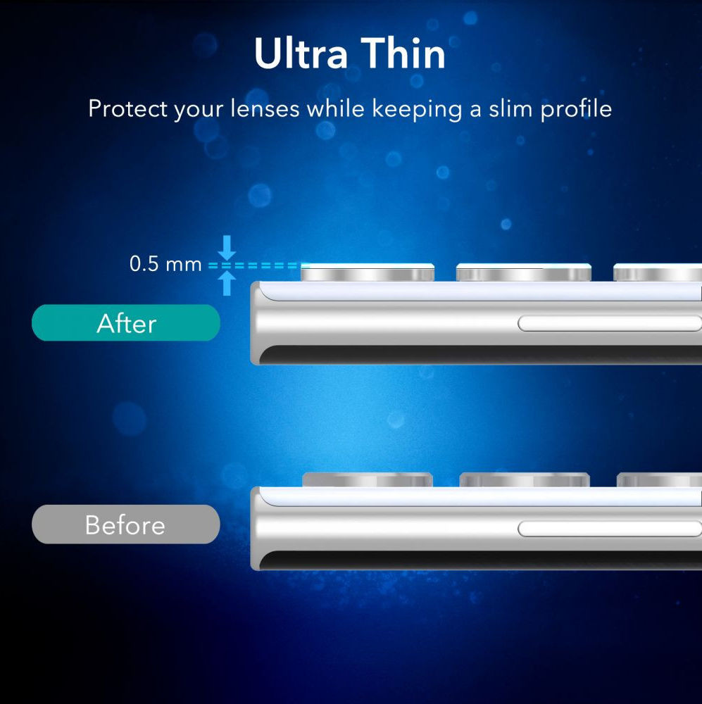 ESR Samsung Galaxy S22 Ultra Camera Lens Protector Zwart afbeelding 6