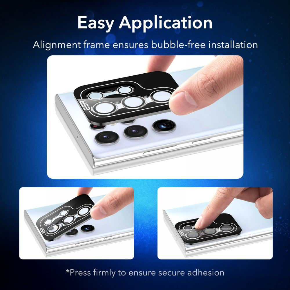 ESR Samsung Galaxy S22 Ultra Camera Lens Protector Zwart afbeelding 8