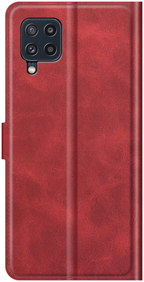 KHAZNEH Samsung Galaxy M32 Hoesje Retro Wallet Book Case Rood afbeelding 3