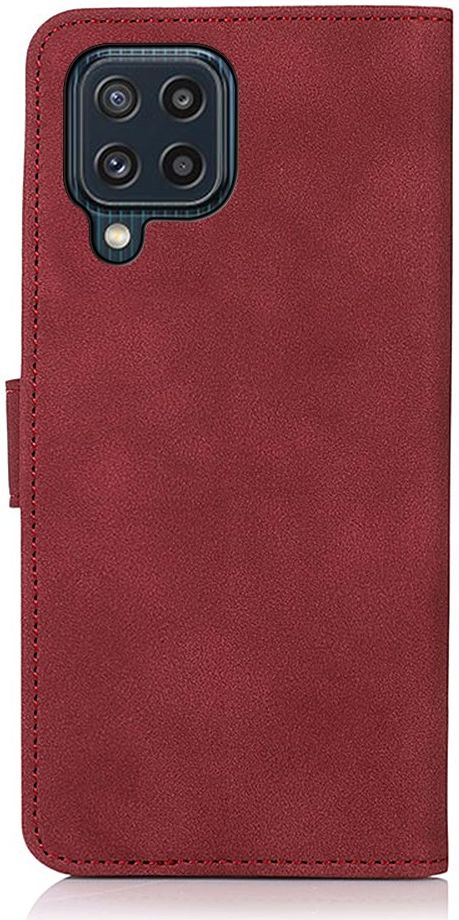 KHAZNEH Samsung Galaxy M32 Hoes Retro Wallet Book Case Kunstleer Rood afbeelding 3