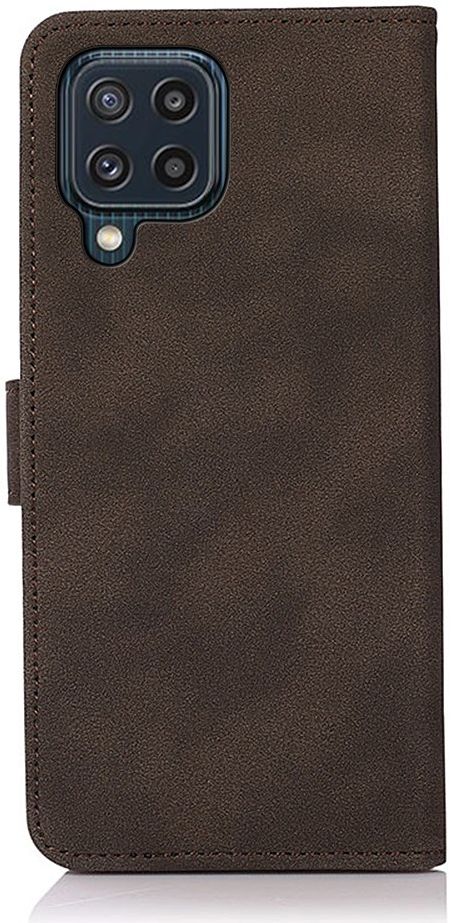 KHAZNEH Samsung Galaxy M32 Hoesje RFID Book Case Echt Leer Bruin afbeelding 4